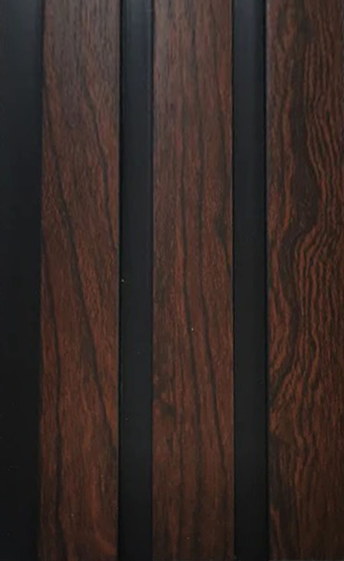 13 walnut (002) SL - Walnut Slimline Wall Panel (2.4m - 120mm x 2400mm) - Image 1