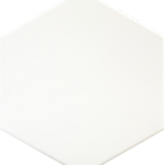 White - Flamingo HEXAGON TILE (150x173mm)