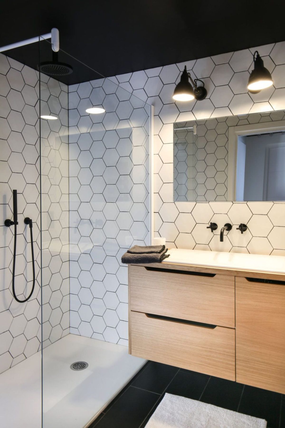 White - Flamingo HEXAGON TILE (150x173mm) - Image 2