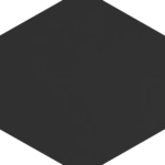 Black - Flamingo HEXAGON TILE (150x173mm)
