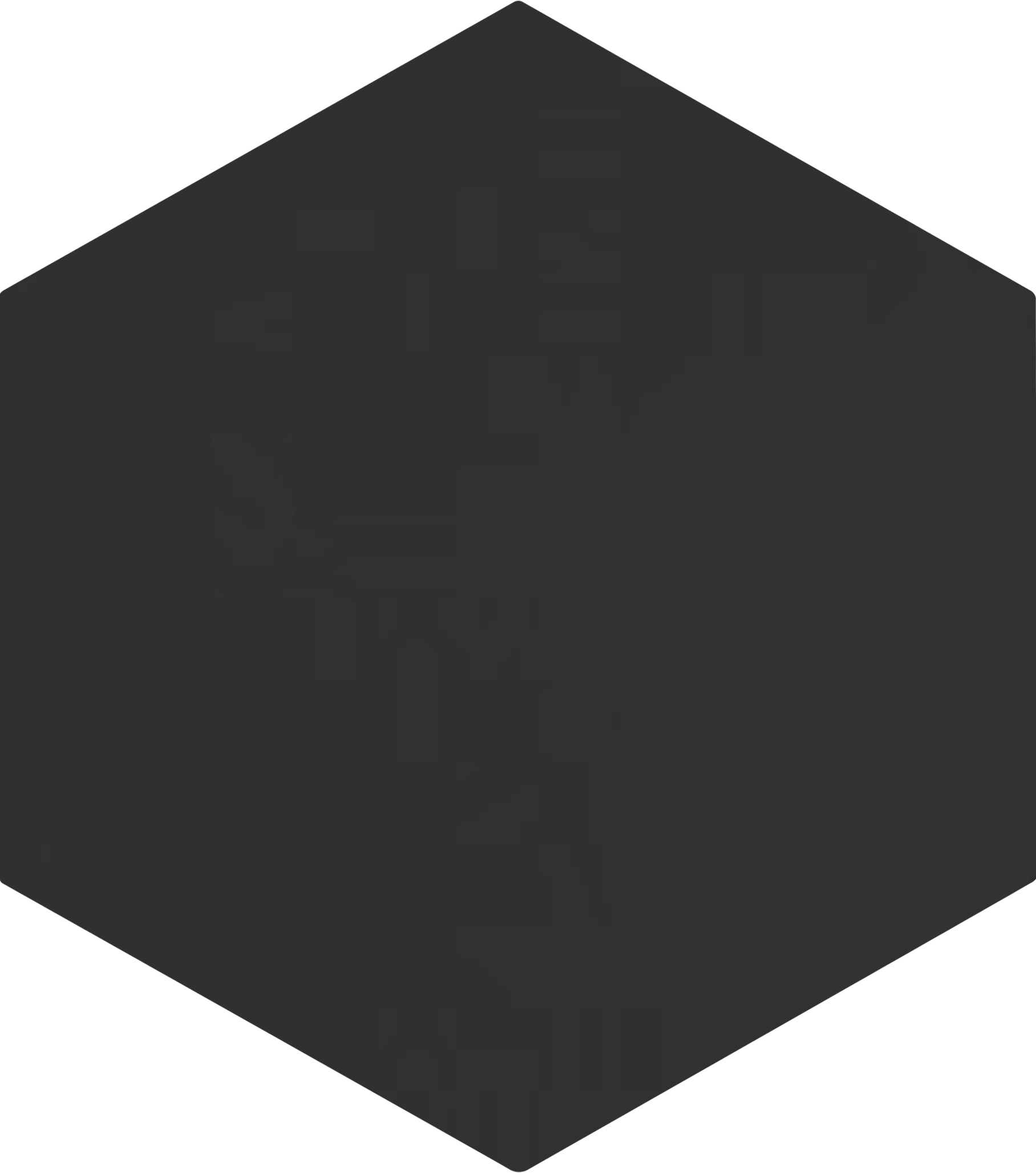 MVG-1228-Flamingo-Black Black - Flamingo HEXAGON TILE (150x173mm) - Image 1