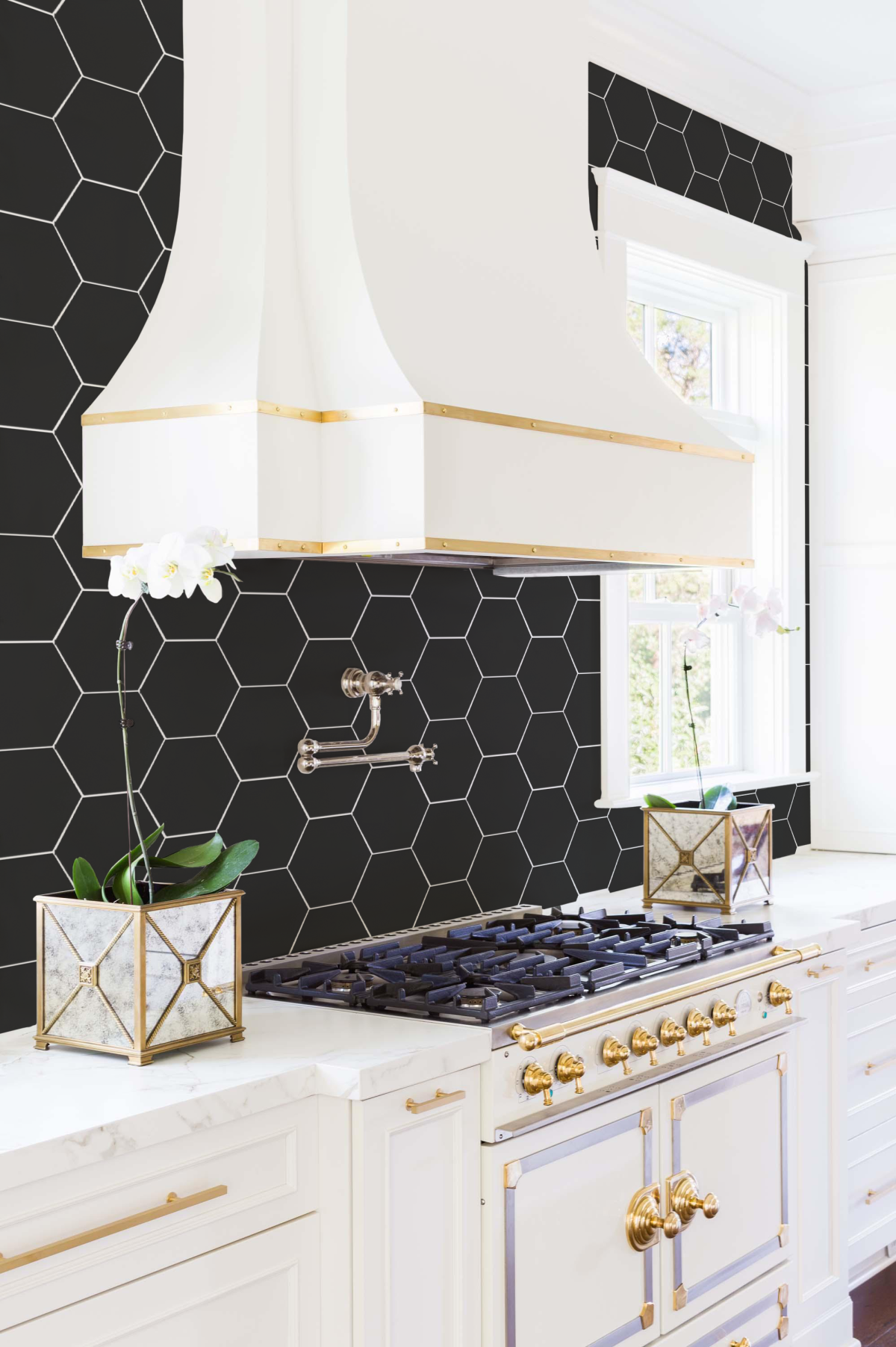 Black - Flamingo HEXAGON TILE (150x173mm) - Image 2