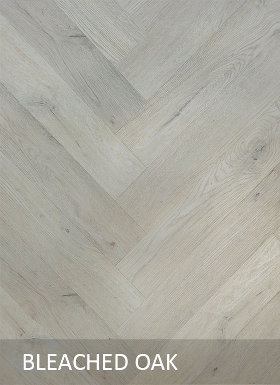 Bleached-Oak-Herringbone-1 H - Bleached Oak - Aspen Herringbone (119 x 595mm x 2mm) - Image 1