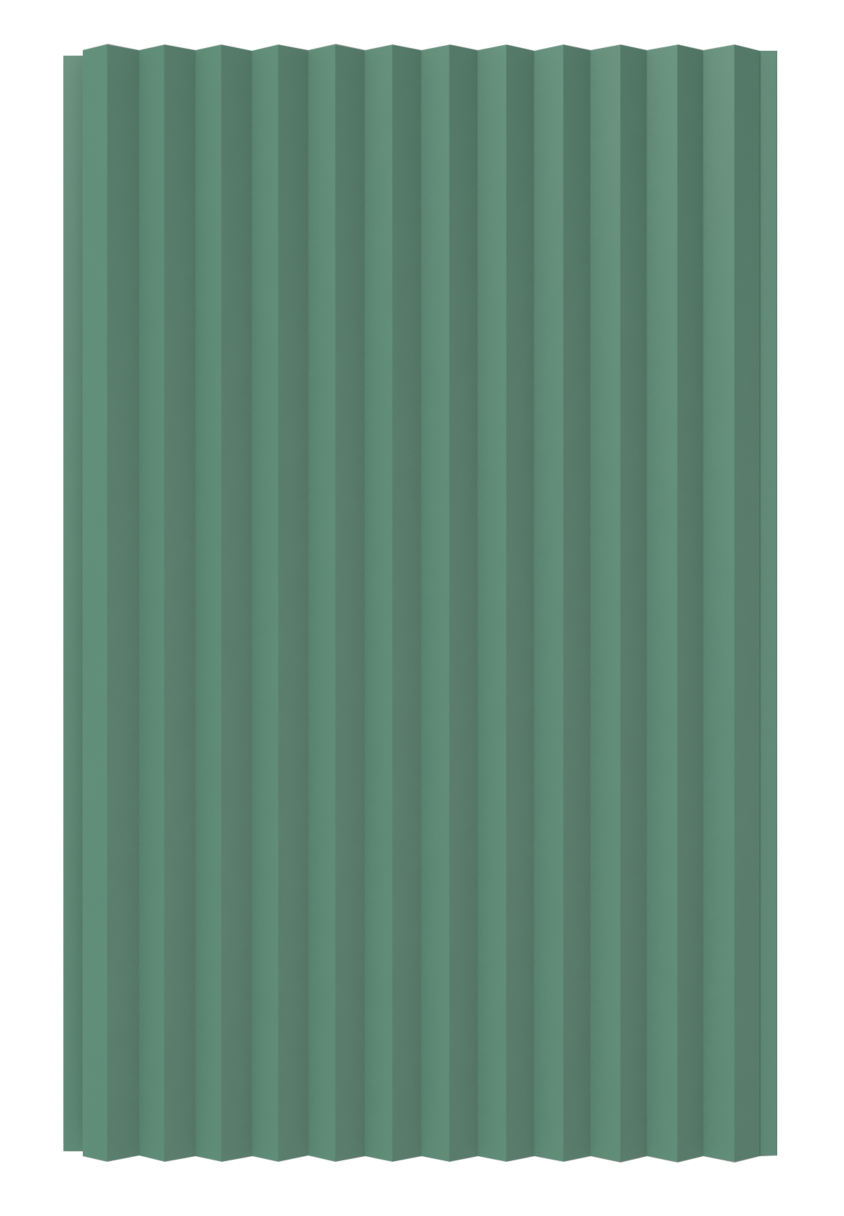 MVG-1520-Model-W-Amazon-Green-C CCT - Amazon Green (2900x 160 x 11mm) - Image 1