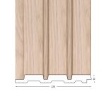 SL - Oak on Oak Slimline Wall Panel (120mm x 2400mm)