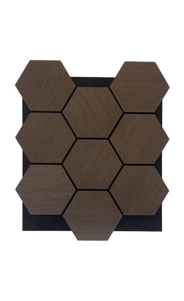 H - COFFEE - Acoustic Hexagon (665.59 x 810.58 x 18 mm)