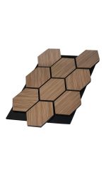 H - Rustic Oak - Acoustic Hexagon (665.59 x 810.58 x 18 mm) - Image 2