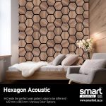 H - Rustic Oak - Acoustic Hexagon (665.59 x 810.58 x 18 mm) - Image 3