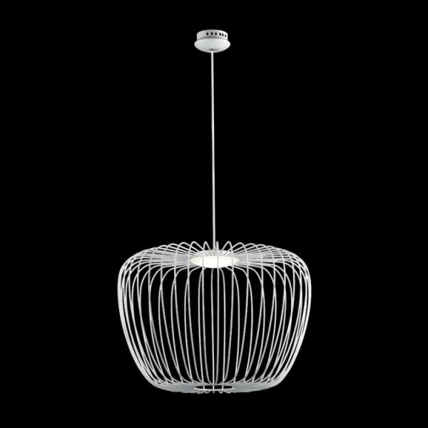 K-LED-518S/WH - Small White Apple Pendant