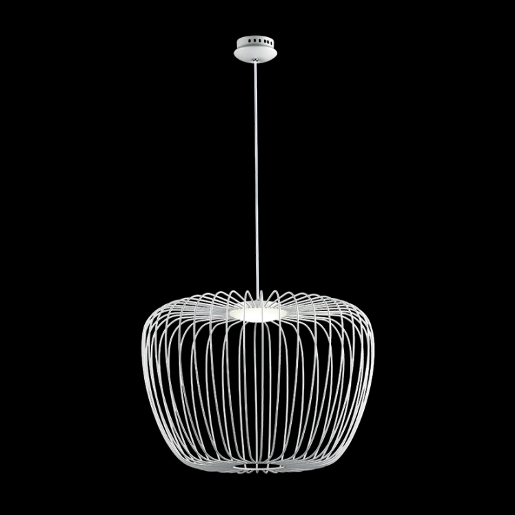 K-LED-518S/WH - Small White Apple Pendant - Image 1