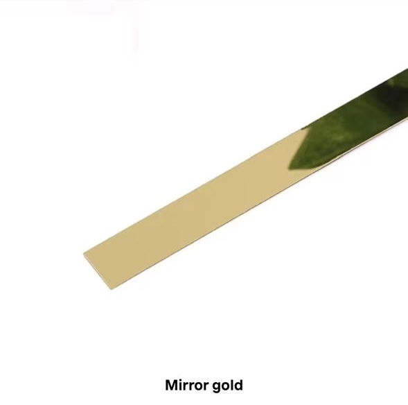 1 Gold - 5cm x 5m Peel & Stick (Self Adhesive) Strip - Image 1