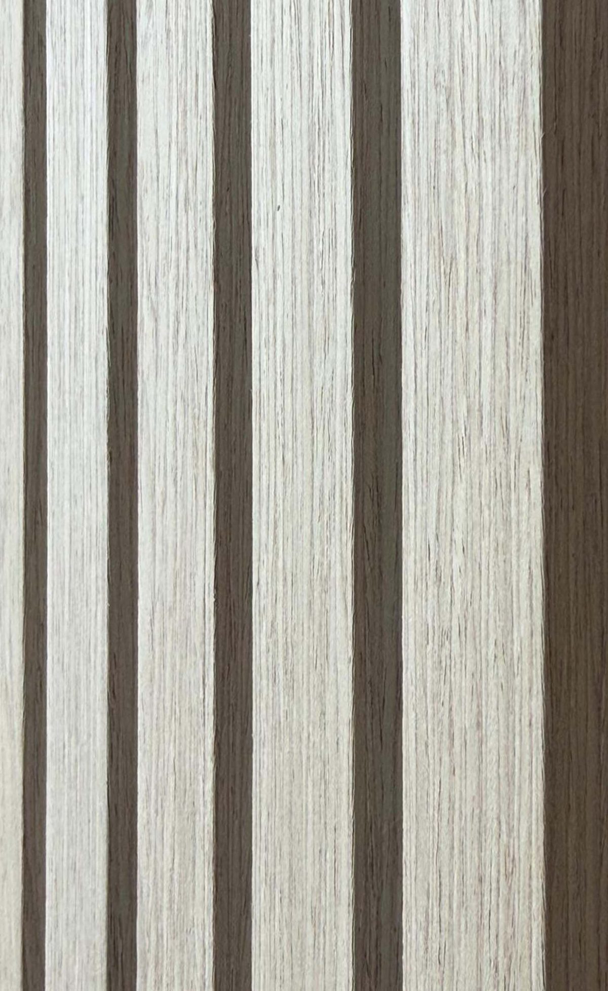 Oak White - Acoustic Panel (Grey Felt Backing) (600  x 2700mm) - Image 3