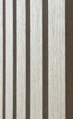 Oak White - Acoustic Panel (Grey Felt Backing) (600  x 2700mm) - Image 3