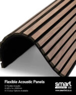 Honey Teak - Acoustic Flexible Panel  (600 x 14 x 3000mm) - Image 2