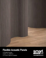 Walnut - Acoustic Flexible Panel  (600 x 14 x 3000mm) - Image 2