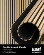 Ivory - Acoustic Flexible Panel  (600 x 14 x 3000mm) - Image 2