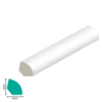 Quarter Round - White Paintable  (16 x 16 x 2700mm)